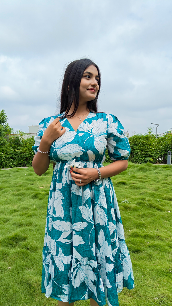 Ocean bloom dress